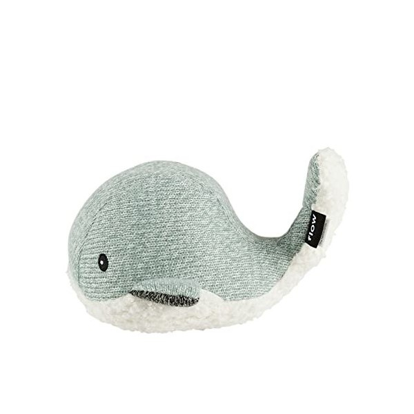 Flow Amsterdam, Peluche Battement de Coeur, Bruit Blanc Bébé | Moby La Baleine | Vert | Peluche Musicale dEndormissement | M