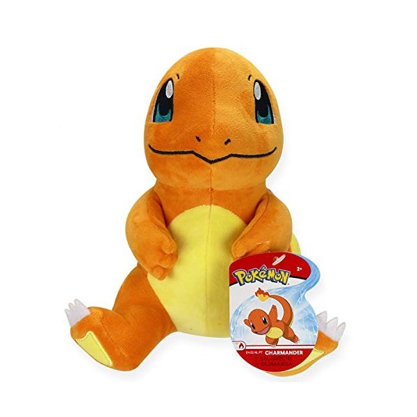 Bandai - Pokémon - Peluche Salamèche Charmander - Peluche 20 cm toute douce - WT97963