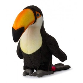 WWF - Peluche Toucan - Grande Peluche Réaliste avec de Nombreux Détails Ressemblants - Douce et Souple - Normes CE - 35 cm