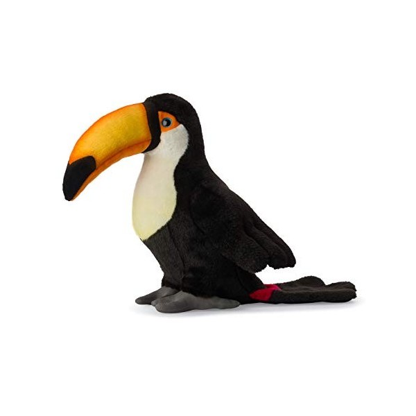 WWF - Peluche Toucan - Grande Peluche Réaliste avec de Nombreux Détails Ressemblants - Douce et Souple - Normes CE - 35 cm