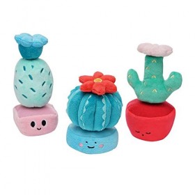Manhattan Toy Cactus Garden 9 pièces Mix & Match Jouet empilable magnétique en Peluche