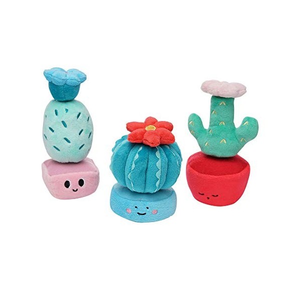 Manhattan Toy Cactus Garden 9 pièces Mix & Match Jouet empilable magnétique en Peluche