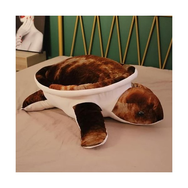 Mignon Jouet en Peluche Kawaii poupée Animale Peluche Animal Tortue Oreiller Cadeau d’Anniversaire pour Enfants Filles 55cm 3