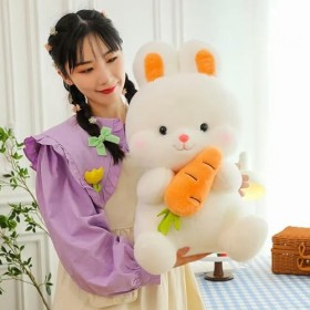 Peluche Carotte Lapin Peluche Jouet Coussin Lapin Enfants Oreiller Cadeau D’Anniversaire Enfants Jouets 50cm 1