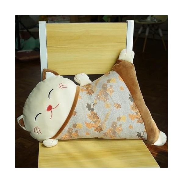 SaruEL Nouveau Chat Peluche Jouet Coussin Mignon en Peluche Poupée Coussin De Bureau pour Enfants Petite Amie Cadeau D’Annive