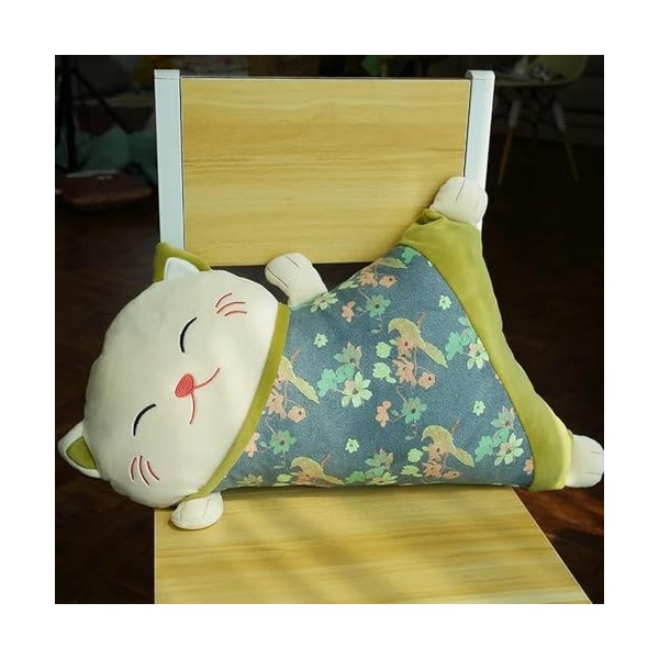 SaruEL Nouveau Chat Peluche Jouet Coussin Mignon en Peluche Poupée Coussin De Bureau pour Enfants Petite Amie Cadeau D’Annive