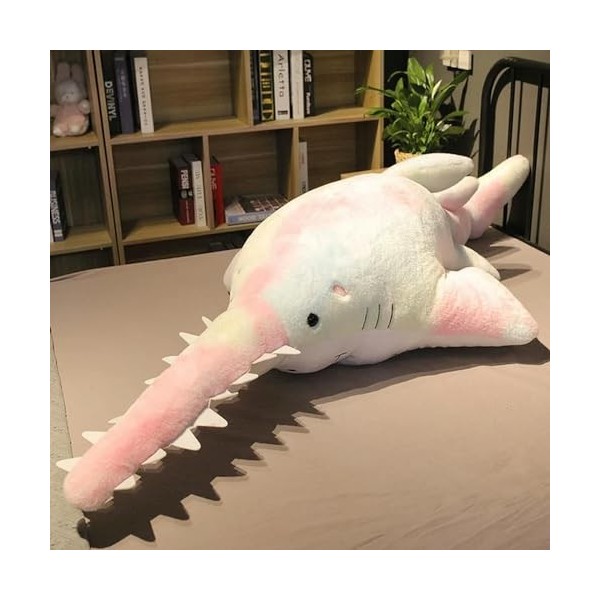 LAARNT Kawaii Smiley Requin Jouet En Peluche 30cm - Oreiller Doux Pour Enfant Garçon Fille