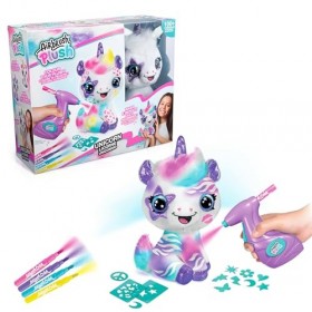 Airbrush Plush Licorne, décorez plus de 4 stylos à craie lavables, aérographe alimenté par piles, plus de 100 pochoirs autoco