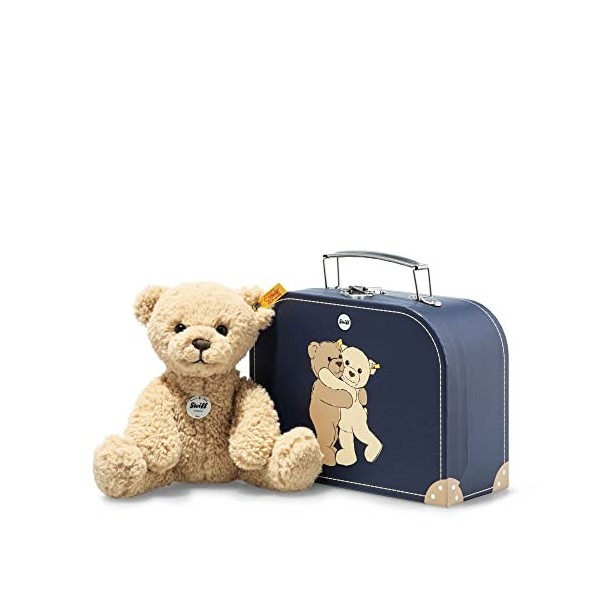 Steiff - 114021 - Ours Teddy Ben dans sa Valise - 21 cm - Beige