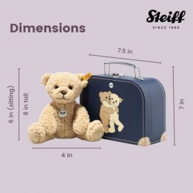 Steiff - 114021 - Ours Teddy Ben dans sa Valise - 21 cm - Beige