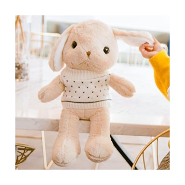 DHESSO 35 cm-105 cm Lapin Géant en Peluche Lop Lapin Mignon Grande Poupée Fille Coeur Enfants Filles Oreiller Chambre Décorat