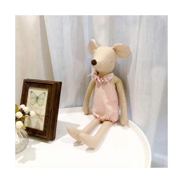 EacTEL Dessin animé Style Nordique Souris en Peluche Jouet Mignon Souris poupée Peluche Cadeau d’Anniversaire pour Enfants Ca