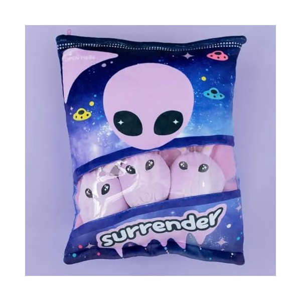 Nouveau Alien Peluche Pudding Sac Mini Boule Alien Poupée Oreiller en Peluche Cadeau D’Anniversaire pour Enfants Garçons 45cm
