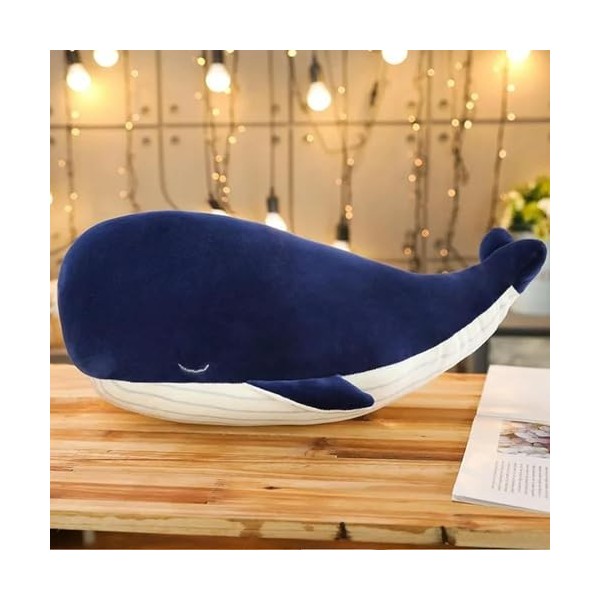 EacTEL Super Doux Requin Baleine Jouet en Peluche Animal Marin Grande Baleine Bleue Oreiller Doux Enfants Jouet Enfants Cadea