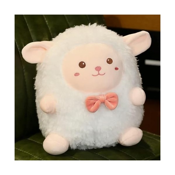 NOpinz Mignon Ange Laine Polaire Jouet Kawaii Dessin Animé Chèvre Poupée Mignon en Peluche Animal Mouton Oreiller Noël Cadeau