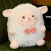 NOpinz Mignon Ange Laine Polaire Jouet Kawaii Dessin Animé Chèvre Poupée Mignon en Peluche Animal Mouton Oreiller Noël Cadeau
