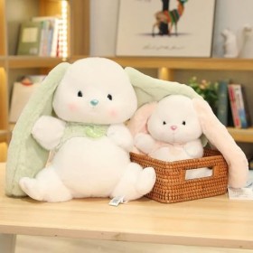 SaruEL Enfants Peluche Lapin Jouets Kawaii Bunny Poupée Fille Jouets Enfants Anniversaire Cadeaux De Noël 33cm 1