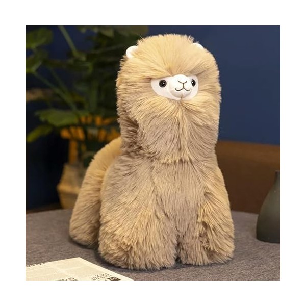 EacTEL Laine Jouet Agneau Peluche Animal Mignon câlin Doux Oreiller Moelleux Kawaii chèvre poupée Cadeau pour Fille Anniversa