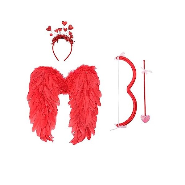 Cupidons Arc et Flèche Set Coeur Love Saint-Valentin Unisexe Costume  Accessoire 2023