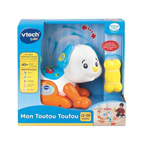 VTech - 146905 - Peluche Et Animal Interactif - Mon Toutou Toufou