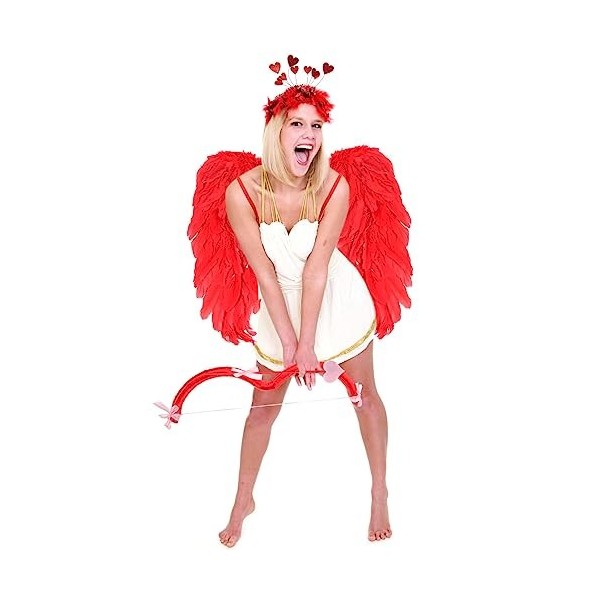 Meilleur vendeur-Saint-Valentin Cupidon Arc et flèche Cupidon Accessoires  Coeur Forme Nœud Cupidon Halloween Costume Pour Femmes Hommes Unisexe  Adulte Cosp Tw