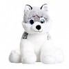 Husky Dog – Peluche douce – 40 cm – Kit de fabrication dours en peluche avec enregistreur vocal – Sans couture