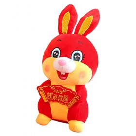 ABOOFAN 3 Pièces Jouet De Lapin pour Enfants 2023 Figurines De Fortune du Nouvel an Figurines De Lapin Jouet De Lapin en Pelu