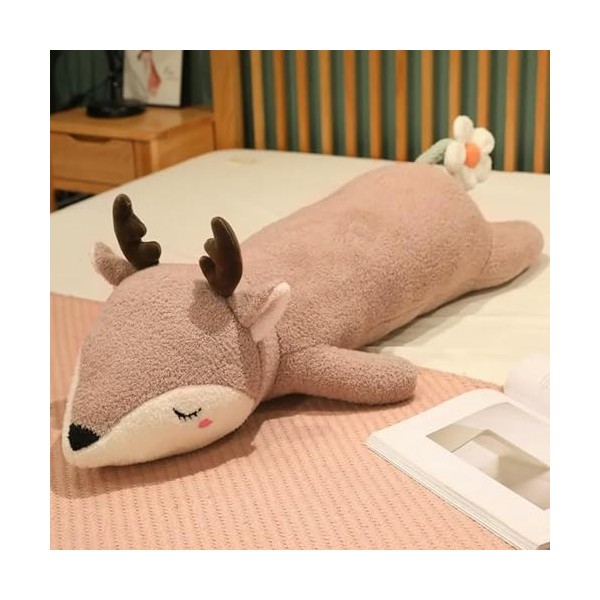 KiLoom Nouveau Géant Taille Cheveux Courts Long Animal Oreiller Peluche Doux en Peluche Dormant Dossier Cadeau pour Les Perso