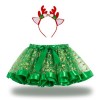 Hifot Robe Noel Fille Noel Tutu et Serre Tete Renne Costume Noel Fille Deguisement Noel Enfant Deguisement Princesse Fille 3-