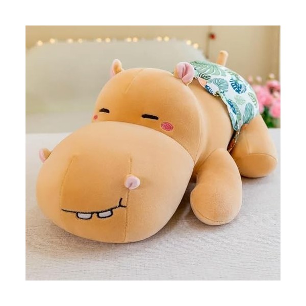 EacTEL Hippopotame Peluche Jouet Animal poupée poupée Douce Oreiller Fille garçon Cadeau d’Anniversaire décoration de Chambre