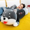 PaMut T-Shirt Husky Oreiller Peluche poupée Doux Husky couché Peluche Jouet Mignon Chien Animal Enfants Cadeau d’Anniversaire