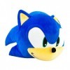 Club Mocchi Mocchi TOMY - Peluche Sonic 3D Méga 38 cm de lunivers Sega. Super douce et idéale pour les collectionneurs ainsi