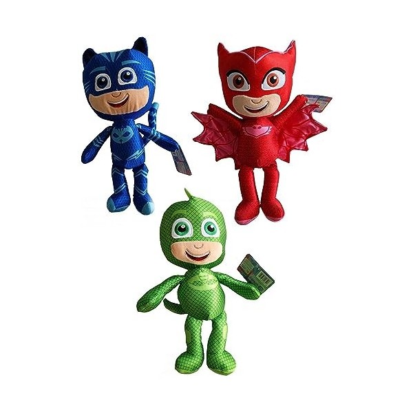 PJ Set 3 Peluche 22cm Original Owlette Catboy Gekko