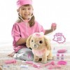 Jouets électroniques en peluche pour chien pour filles, ensemble de jeu de soins vétérinaires pour enfants, jouet interactif 