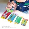 Garosa 4pcs bébé Jouets Hibou Pansement enseignement Jouet drôle Maternelle Outil de Lecture Livre Outil en Peluche Apprendre