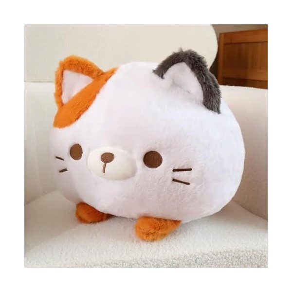 Kawaii Chat Peluche Jouet en Peluche Rond Animal Chat Oreiller Tapis de Sieste créatif Enfants Cadeau d’Anniversaire Cadeau d