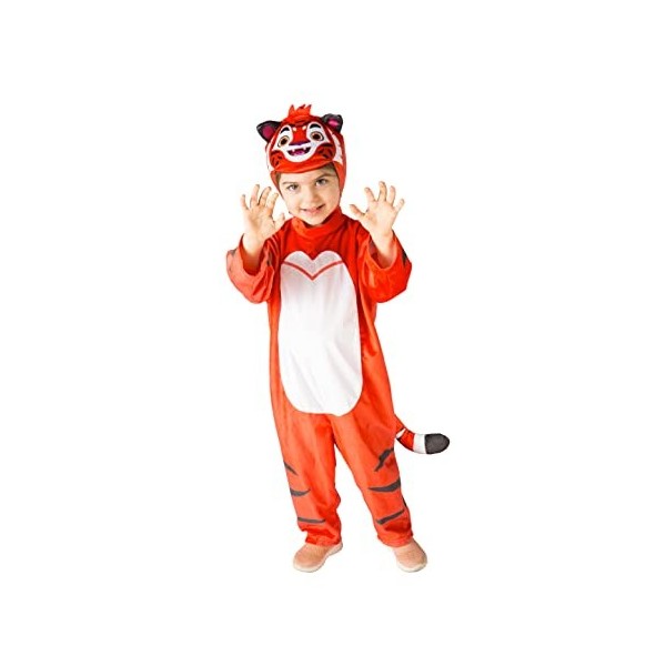 Ciao Tig petit tigre grenouillère peluche enfant garçon costume déguisement original Leo & Tig Taille 3-4 ans , Orange