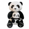 VOTIVA Jouets en Peluche Jouets en Peluche Panda mère et Enfant, poupées for Enfants, Cadeaux danniversaire, décoration, pou