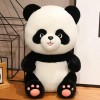 NOpinz Animal Ours en Peluche Jouet Rond Mignon Réaliste Panda Peluche Poupée Cadeau pour Enfants Garçon Fille Cadeau De Noël