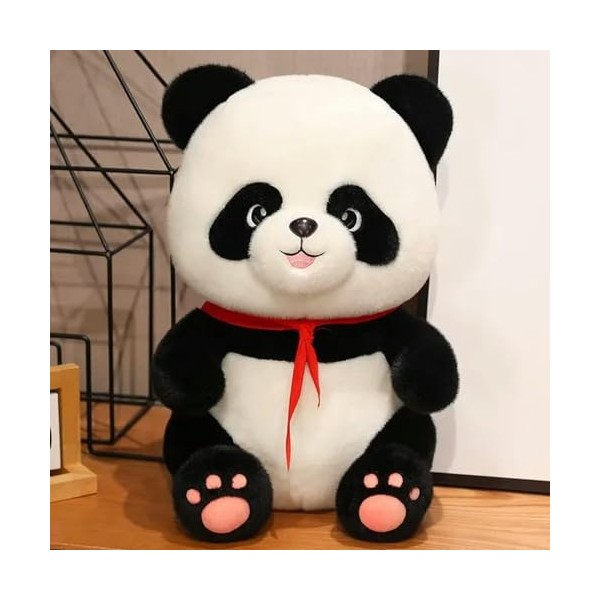 NOpinz Animal Ours en Peluche Jouet Rond Mignon Réaliste Panda Peluche Poupée Cadeau pour Enfants Garçon Fille Cadeau De Noël