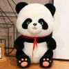 NOpinz Animal Ours en Peluche Jouet Rond Mignon Réaliste Panda Peluche Poupée Cadeau pour Enfants Garçon Fille Cadeau De Noël