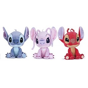 ENVI Disney Lilo and Stitch Lot de 3 peluches Angel Leroy 30,5 cm