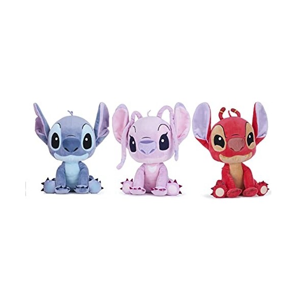 ENVI Disney Lilo and Stitch Lot de 3 peluches Angel Leroy 30,5 cm