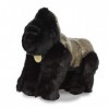 Aurora, 80431, MiYoni Gorille Dos Argenté, 13In, Peluche, Noir