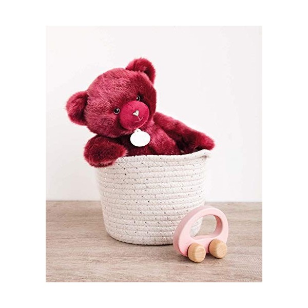 Doudou et Compagnie - Ours En Peluche Paillettes - 37 cm - Bois de Rose - Ours Collection - DC3592