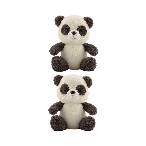 Toyvian 3 Pièces Poupée en Peluche Panda Jouets De Poupée en Peluche Jouet De Poupée en Peluche Jouet De Poupée De Dessin Ani