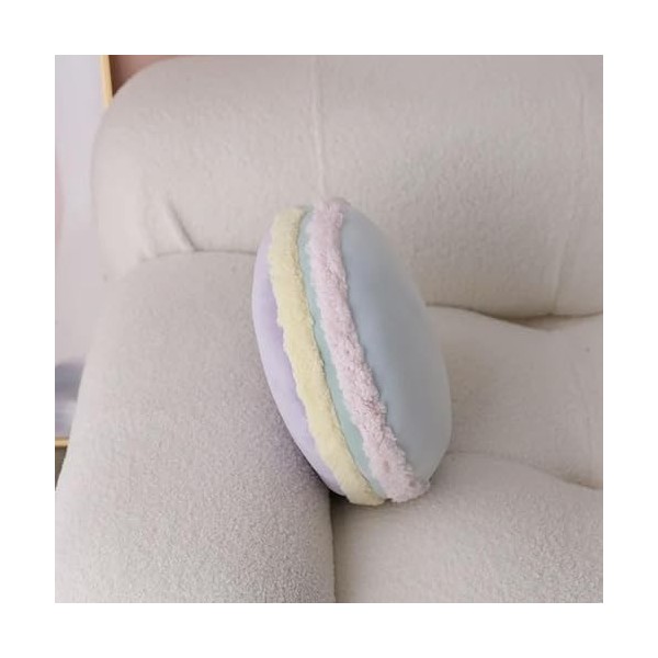 Nouveau Macaron De Couleur Unie Rond Gâteau Créatif en Peluche Poupée Coussin Cadeau Décoration De La Maison Anniversaire Cad