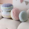 Nouveau Macaron De Couleur Unie Rond Gâteau Créatif en Peluche Poupée Coussin Cadeau Décoration De La Maison Anniversaire Cad