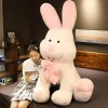 EacTEL Lapin Peluche Jouet Peluche Mignon Lapin Couchage Oreiller Fille Kawaii Lapin Oreiller Cadeau D’Anniversaire Cadeau De