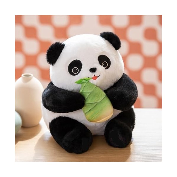 VOTIVA Jouets en Peluche Trésor National Tenant des Pousses De Bambou Poupée Panda en Peluche Poupée Panda Poupée De Chiffon 